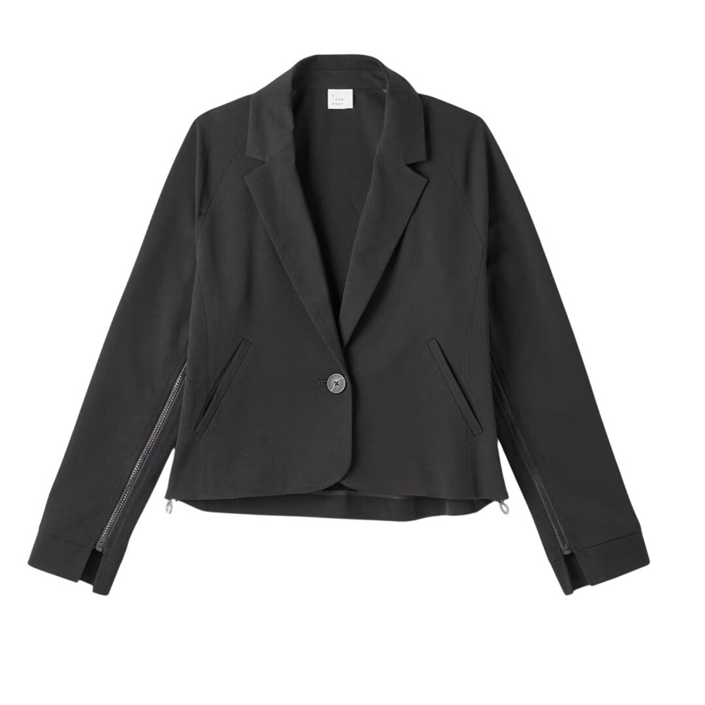 A New Day Women's Black Adaptive Seated Fit Side‎ Opening Blazer Jacket Size XS